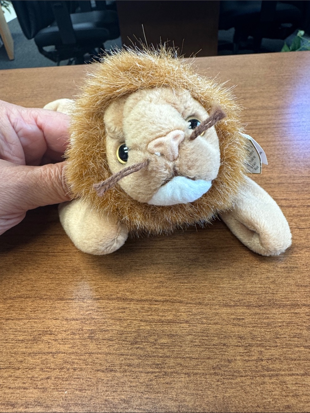 Ty Plush Lion with Golden Brown Mane